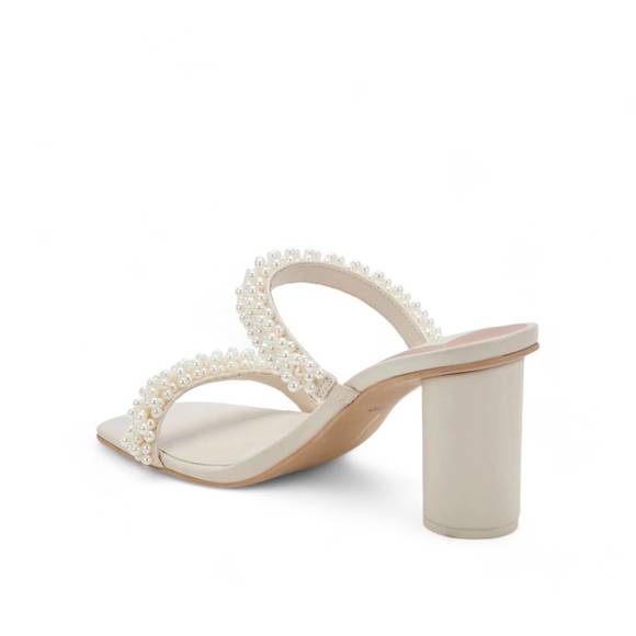 NEW DOLCE VITA noel heels in vanilla pearls - Picture 3 of 8
